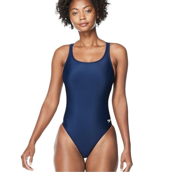 🌻NEW Speedo Competitive Blue1-Piece ProLT Super Pro Swimsuit Women Size 10/36 - Picture 2 of 11